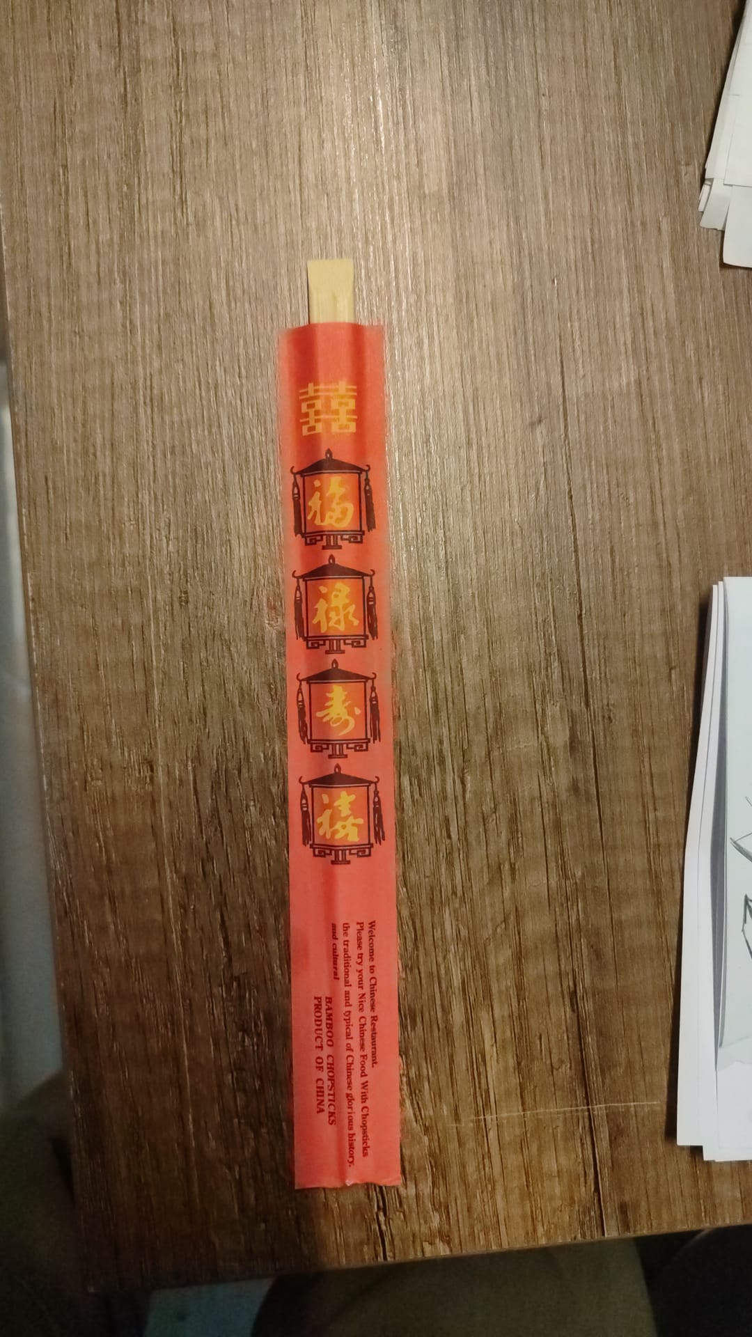 Özel Tasarım Çin Yemek Çubuğu